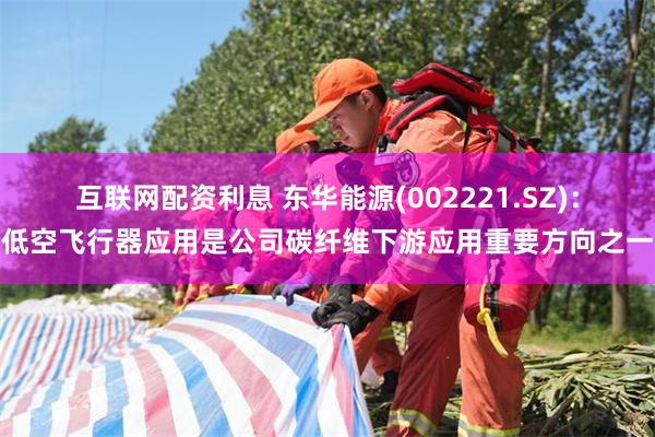 互联网配资利息 东华能源(002221.SZ)：低空飞行器应用是公司碳纤维下游应用重要方向之一