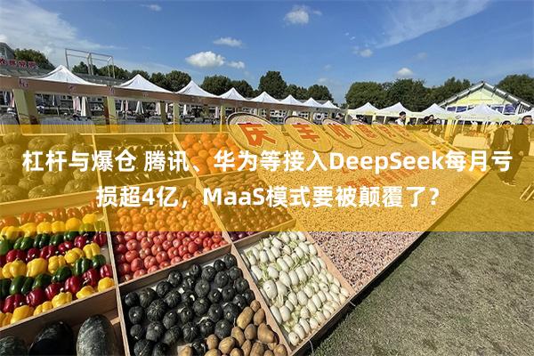 杠杆与爆仓 腾讯、华为等接入DeepSeek每月亏损超4亿，MaaS模式要被颠覆了？
