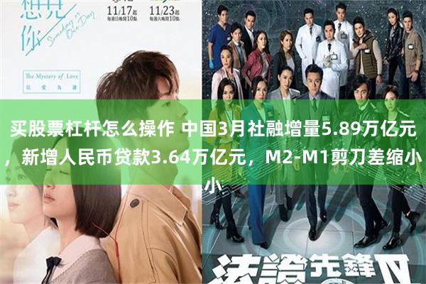 买股票杠杆怎么操作 中国3月社融增量5.89万亿元，新增人民币贷款3.64万亿元，M2-M1剪刀差缩小