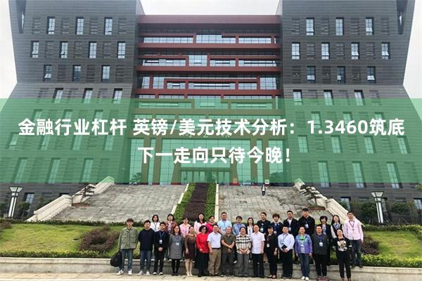 金融行业杠杆 英镑/美元技术分析：1.3460筑底 下一走向只待今晚！