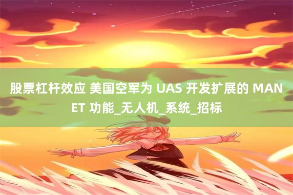 股票杠杆效应 美国空军为 UAS 开发扩展的 MANET 功能_无人机_系统_招标