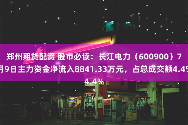 郑州期货配资 股市必读：长江电力（600900）7月9日主力资金净流入8841.33万元，占总成交额4.4%