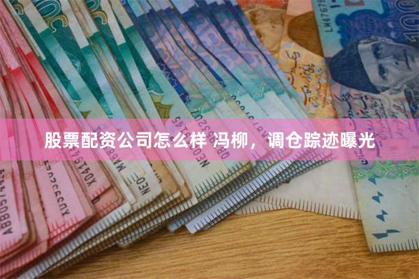 股票配资公司怎么样 冯柳，调仓踪迹曝光