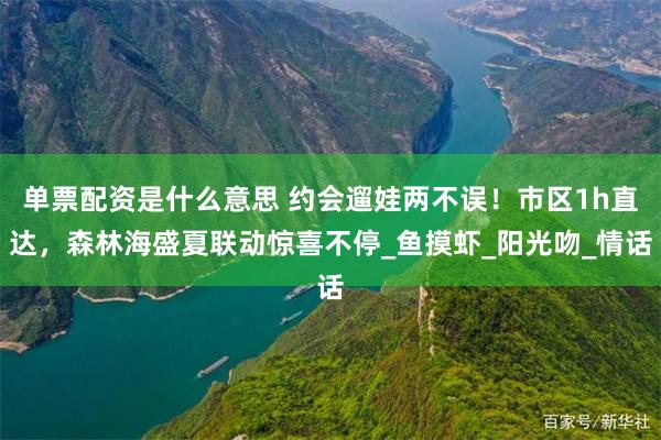 单票配资是什么意思 约会遛娃两不误！市区1h直达，森林海盛夏联动惊喜不停_鱼摸虾_阳光吻_情话